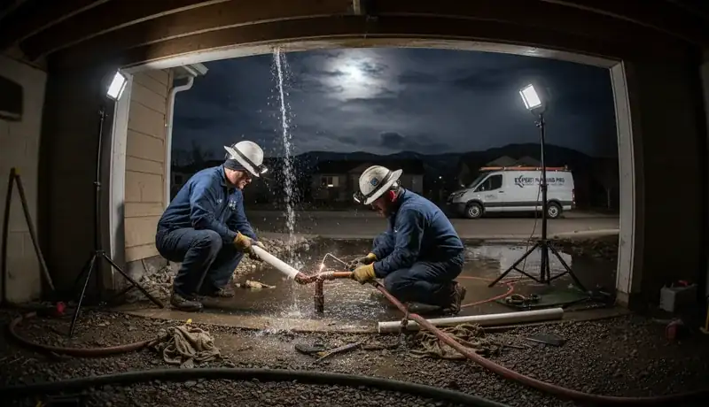 Expert Plumbing Pro - late-night-burst-pipe-repair-for-wellington-co-homeowner
